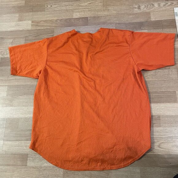 VTG True Fan San Francisco Giants Jersey Size XL Orange Short Sleeve MLB - Picture 8 of 8